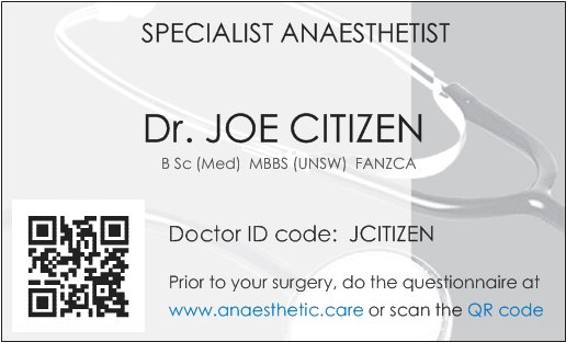 Business card - front
